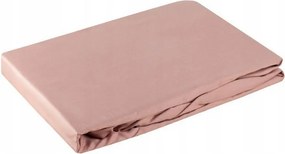 Szatén gumis lepedő 140x200 Nova púderrózsaszín 30 cm-es matracra