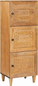 vidaXL Magasfiú polcokkal Világosbarna 40 x 33 x 110 cm tömör mangófa