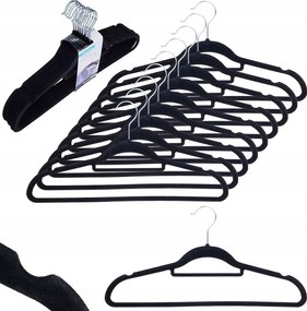 Ruhaakasztók Fekete Forgatható Velúr Storage Solutions 10 db