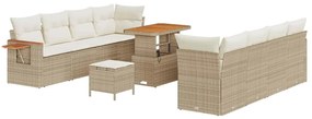 vidaXL Kerti Kanapé Szett párnával 11 pcs Beige és krém