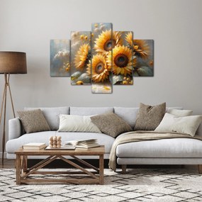 Kép - Napraforgók festménye (150x105 cm)