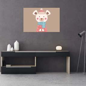 Kép - Egér sállal (90x60 cm)