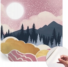 Fotótapéta Fali tapéta Hálószobába és Nappaliba Rózsaszín nyugat 250x250 cm