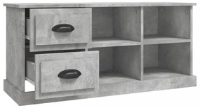 betonszürke szerelt fa TV-szekrény 102 x 35,5 x47,5 cm
