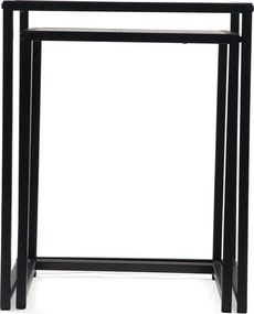 Tárolóasztal szett tölgyfa dekorral 2 db-os 38x38 cm Noah – Bonami Essentials