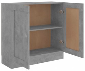betonszürke szerelt fa könyvszekrény 82,5 x 30,5 x 80 cm