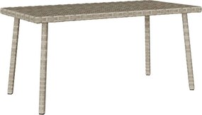 vidaXL téglalap polyrattan kerti dohányzóasztal 80x40x37cm