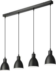 Brilagi - LED csillár zsinóron RIDDY 4xE27/60W/230V fekete