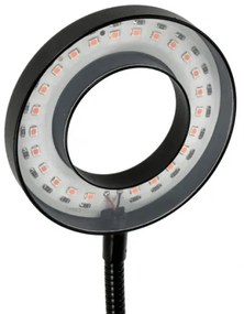 LED flexibilis asztali lámpa csipesszel növényekhez VITARO 2xLED/4W/230V fekete