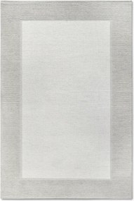 Hurkolt gyapjú szőnyeg 200x290cm, kézzel szőtt krémszínű