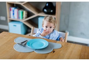 Cloud sötétszürke szilikon tányéralátét, 49 x 27 cm - Kindsgut