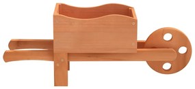 2 db tömör fenyőfa talicska növénytartó 47 x 15 x 19 cm