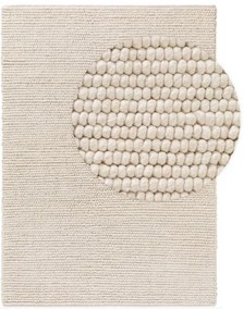 Gyapjú szőnyeg gyöngyök krém 200x300 cm