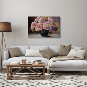 Kép - olajfestmény, virágok a vázában (90x60 cm)