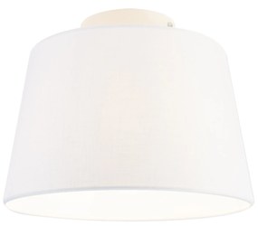 Modern mennyezeti lámpa fehér búrával 25 cm - Combi
