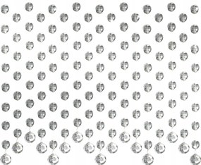 Dekoratív Függöny Gömb 120CM Gyöngyök Kristályok