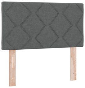 LED Fejtámla Gyémánt Blokk Mintázat Sötétszürke 80 cm Szövet