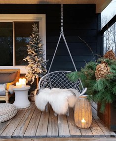 Szürke függőszék KOLUMBIA párnával