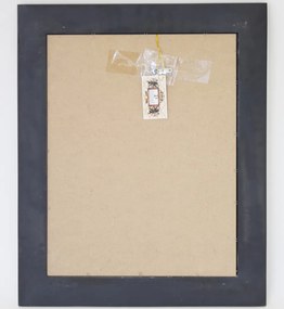 Szögletes élcsiszolt fali tükör díszes ezüst blondel fa keretben 62x52x3,5cm