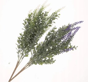 Dekorációs ág hanga fehér/lila 45 cm elegáns dekoráció