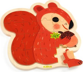 Fa puzzle - Mókus, 16 db-os - Puzzlo Nut