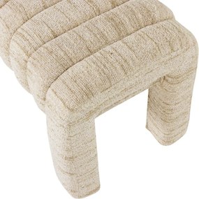 Bézs buklé párnázott pad Frex – WOOOD