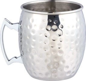 MOSCOW MULE koktél-bögre kalapált 470ml, ezüst