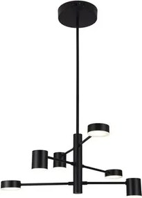 Beltéri led függeszték 30w 2400lm 4000k fekete solomon