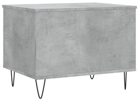Betonszürke szerelt fa dohányzóasztal 60 x 44,5 x 45 cm