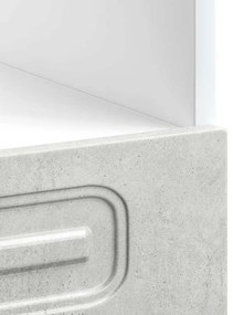 Kalmar betonszürke szerelt fa sütőszekrény