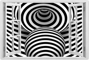 Poszterek 120x80 Absztrakt fekete-fehér