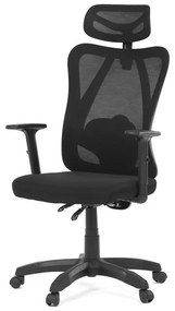 Fekete Hálós Irodai Szék, Szinkron Mechanikával. KA-R215 BK