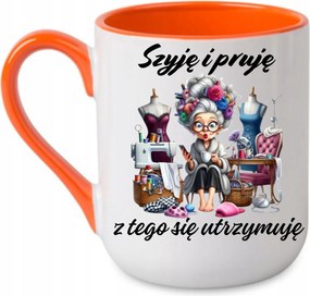 Bögre „Varom és préselem” kétoldalas Narancs 330 coffee
