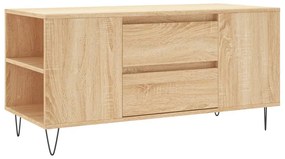Sonoma tölgy színű szerelt fa dohányzóasztal 102 x 44,5 x 50 cm