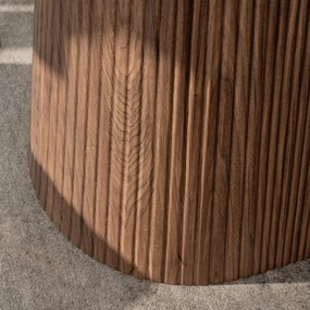 Ovális étkezőasztal 180 cm méretben, travertin/dió színben GIANNI