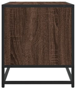 barna tölgy színű szerelt fa és fém TV-szekrény 120,5x40x46 cm