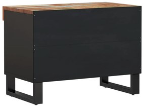 tömör újrahasznosított fa TV-szekrény 60 x 33 x 43,5 cm