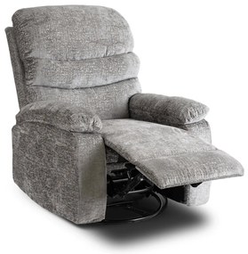Elektromosan Vezérelhető Masszázsfunkciós Relaxfotel Fotel Szürke Színben. BRUCE