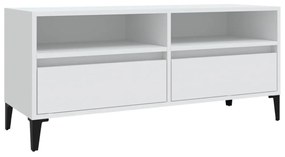 fehér szerelt fa TV-szekrény 100x34,5x44,5 cm