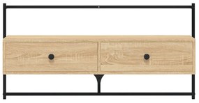 sonoma tölgy szerelt fa fali TV szekrény 100,5 x 30 x 51 cm