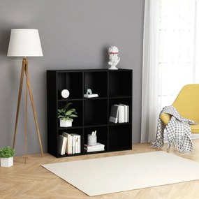 fekete szerelt fa könyvszekrény 98 x 29 x 97,5 cm
