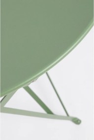 Zsályaszínű acél kétszemélyes kerti étkezőgarnitúra Austin – Bizzotto