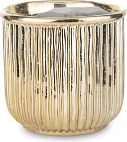 Arany kőburkolat virág váza retro dekoráció