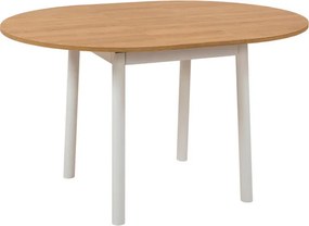 Oliver étkezőasztal, tölgy-fehér, 100 cm