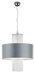 Reality - Csillár zsinóron KING 3xE14/28W/230V ezüst