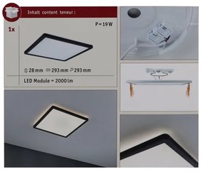 Paulmann 71001 - LED/16W Mennyezeti panel ATRIA 230V 3000K fekete