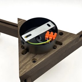 Brilagi - LED mennyezeti lámpa ANTHONY 3xE14/40W/230V tölgy-dió