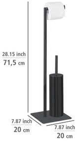 WENKO 71556800 - RECCO WC-szett, 20x71,5 cm, fekete