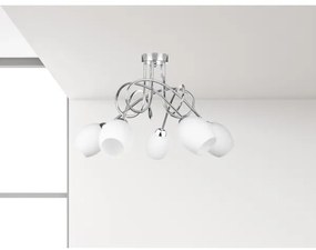 Felületre szerelhető csillár TWIST WHITE 5xE14/40W/230V