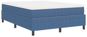 Box Spring Ágy matraccal Kék 140x200 cm Kordszövet